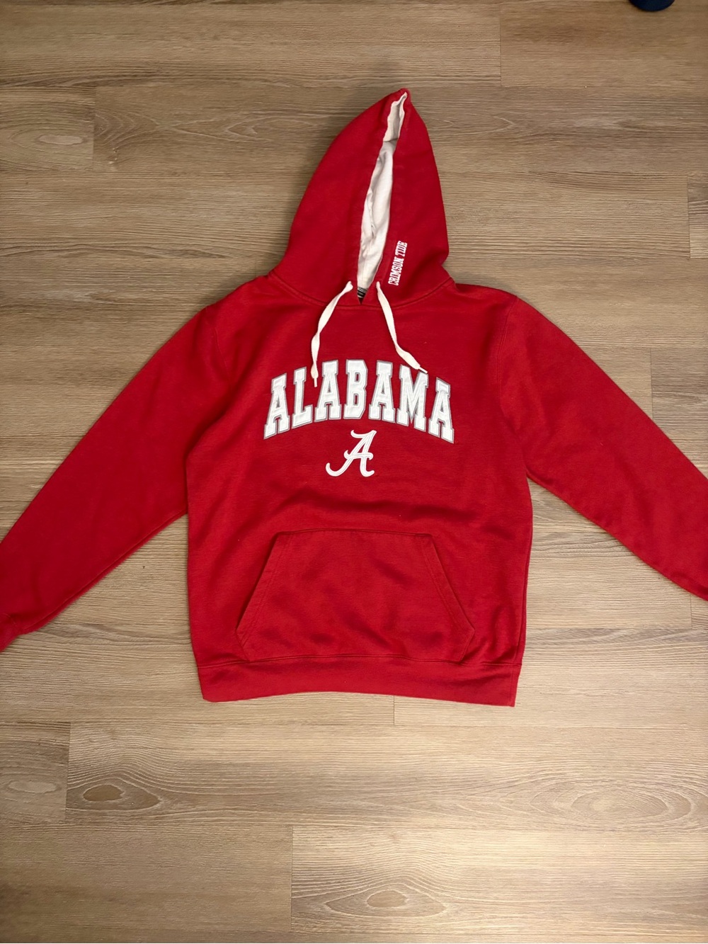 Alabama Crimson Red Pullover Hoodie Size L Men